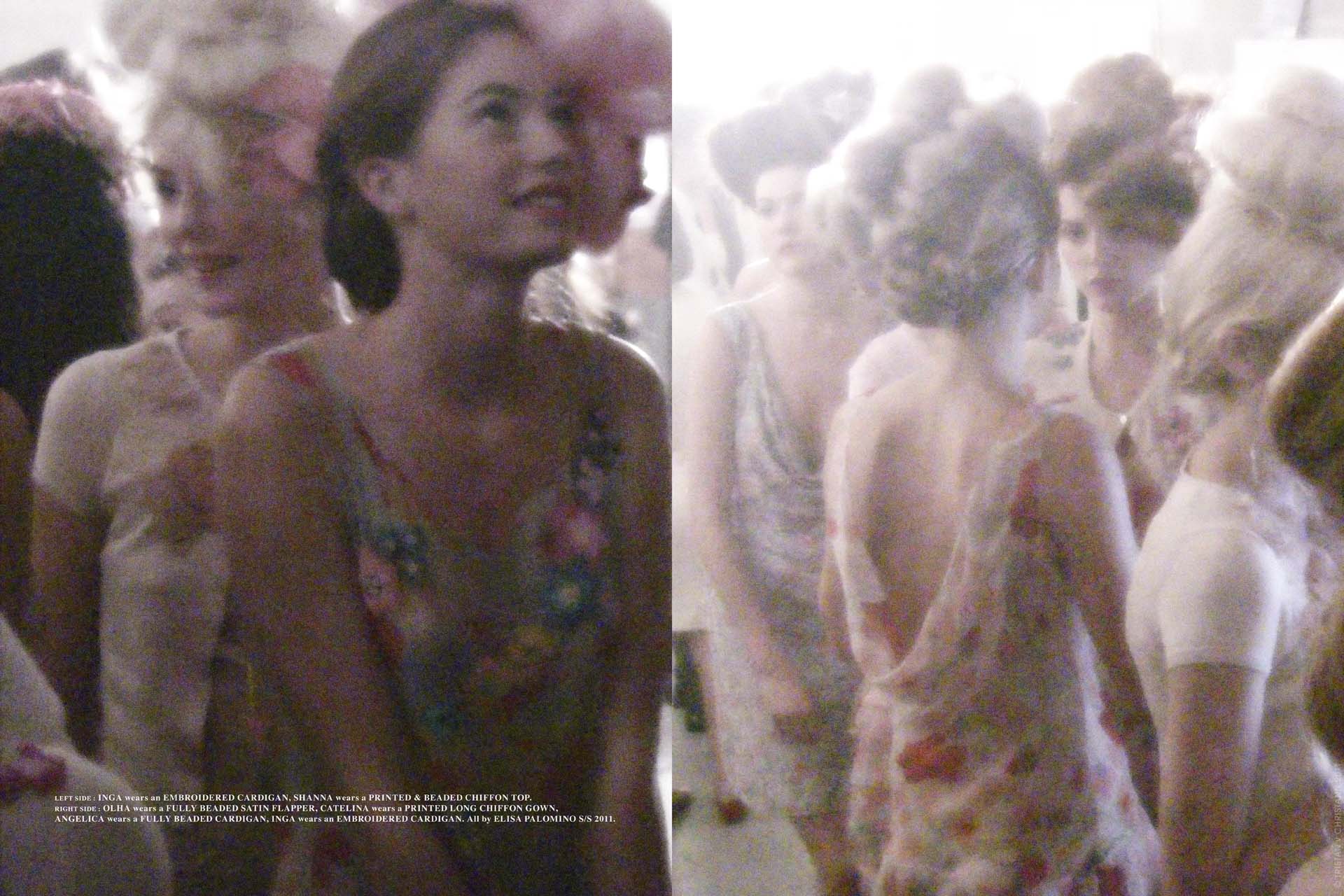 Elisa Palomino, Advertisement Campaigns and Backstage” width=